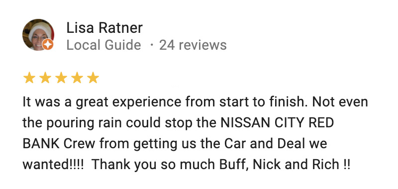 Google Reviews for Nissan City of Red Bank