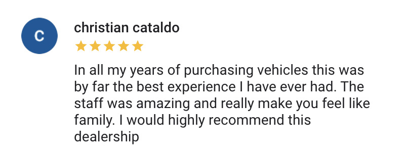 Google Reviews for Nissan City of Red Bank