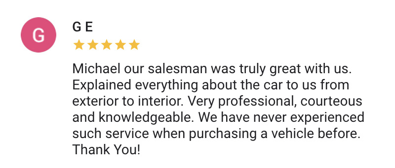 Google Reviews for Nissan City of Red Bank